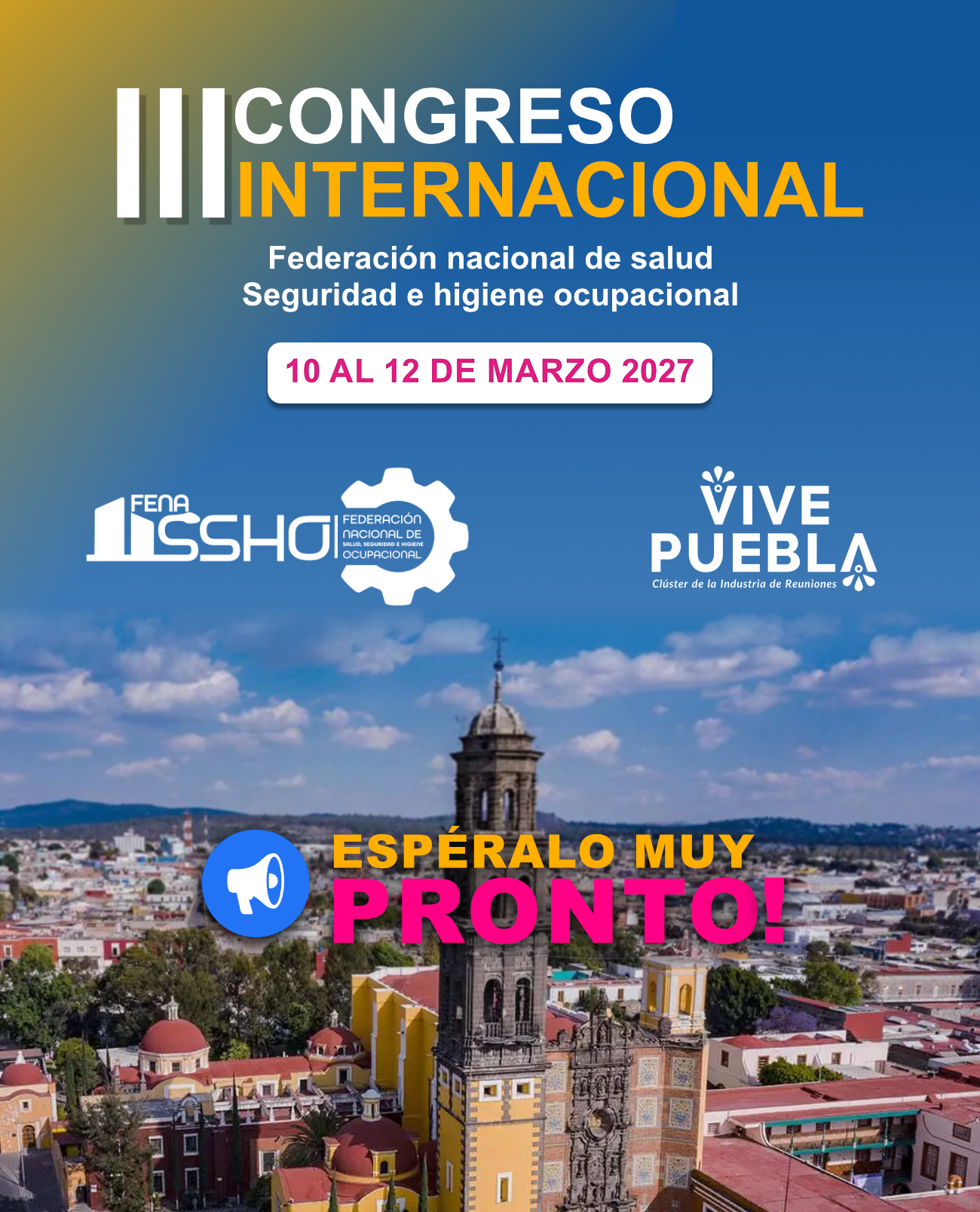 Poster oficial del III Congreso Internacional FENASSHO
